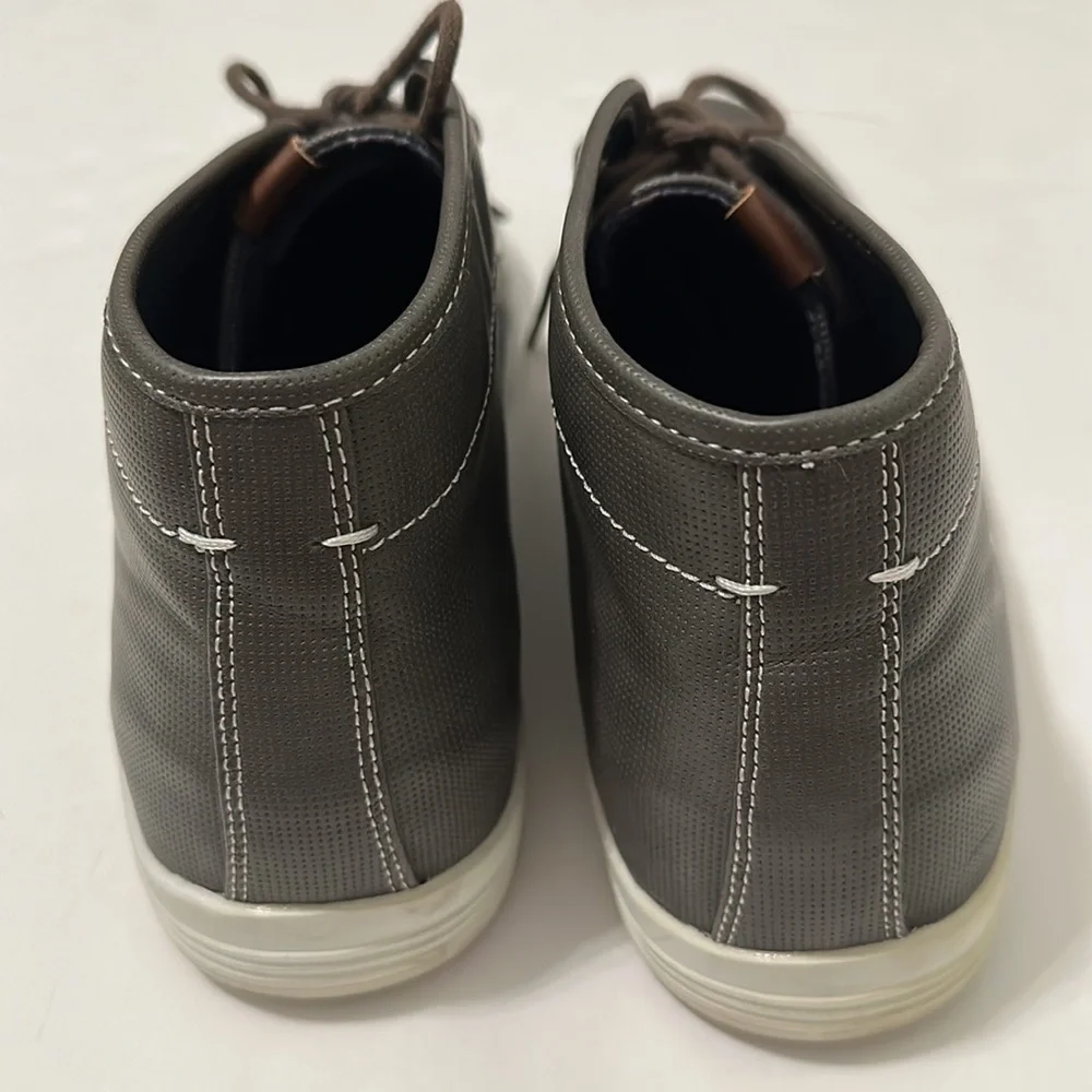 BEN Sherman Men’s Gray Lace Up Formal Casual Chukka Ankle Boots Shoes Size 12